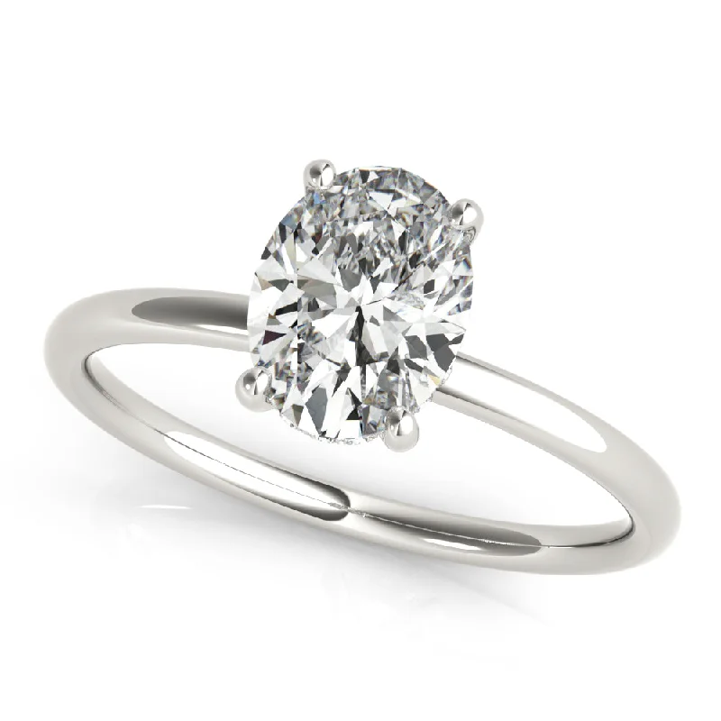 Dallas Solitaire Hidden Halo Engagement Ring