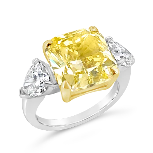 Fancy Intense Yellow Diamond Engagement Ring