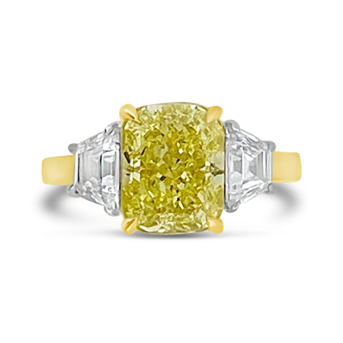 Fancy Yellow Diamond Engagement Ring