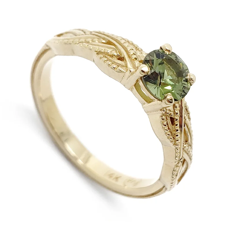 Interlace Yellow | Green Sapphire