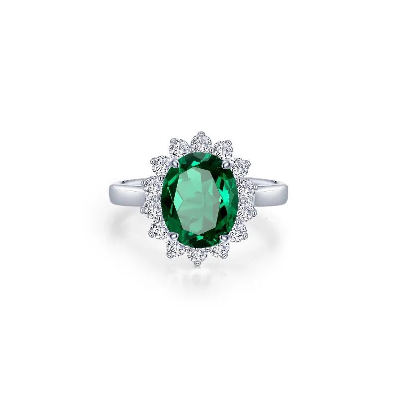 Lafonn Classic Emerald Emerald Ring R0516CEP