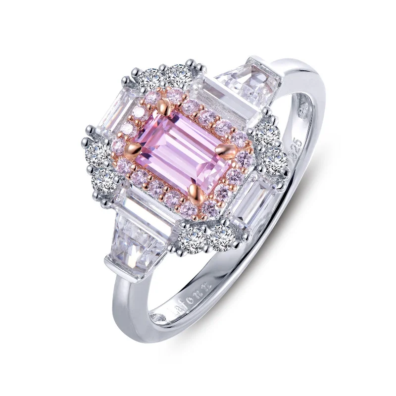 Lafonn Classic Emerald Pink Ring R0346CPP