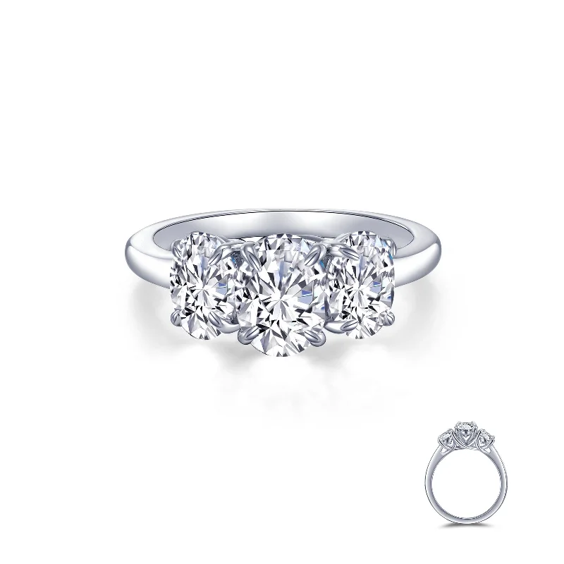 Lafonn Classic Oval Diamond Ring R0488CLP