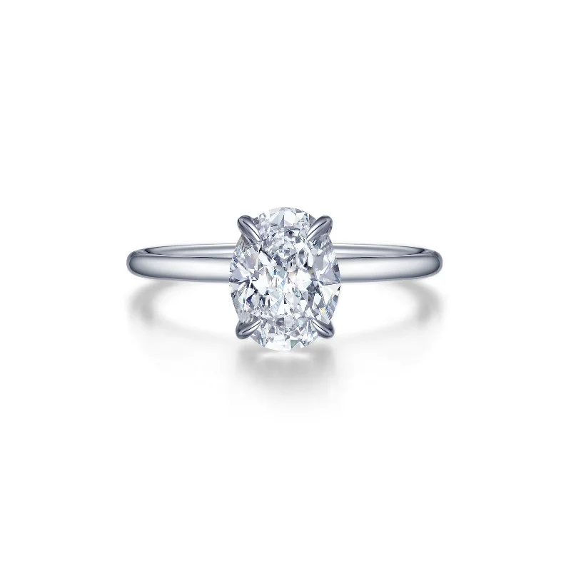 Lafonn Classic Oval Diamond Ring R0495CLP