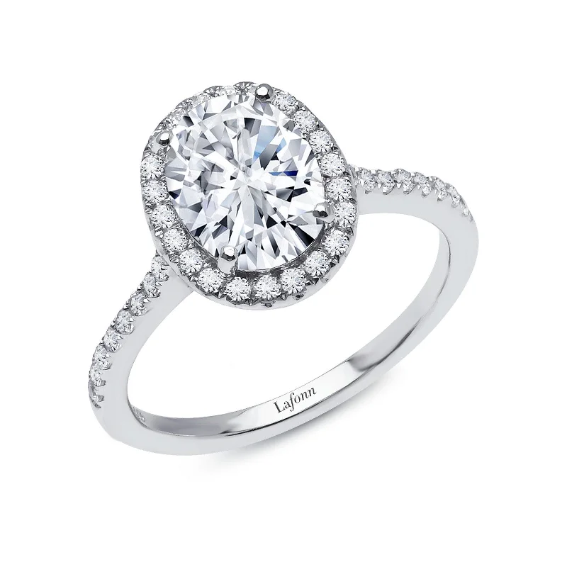 Lafonn Classic Oval Diamond Ring R2013CLP