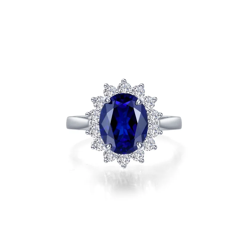 Lafonn Kaleidoscope Blue Sapphire Ring SYR022SP