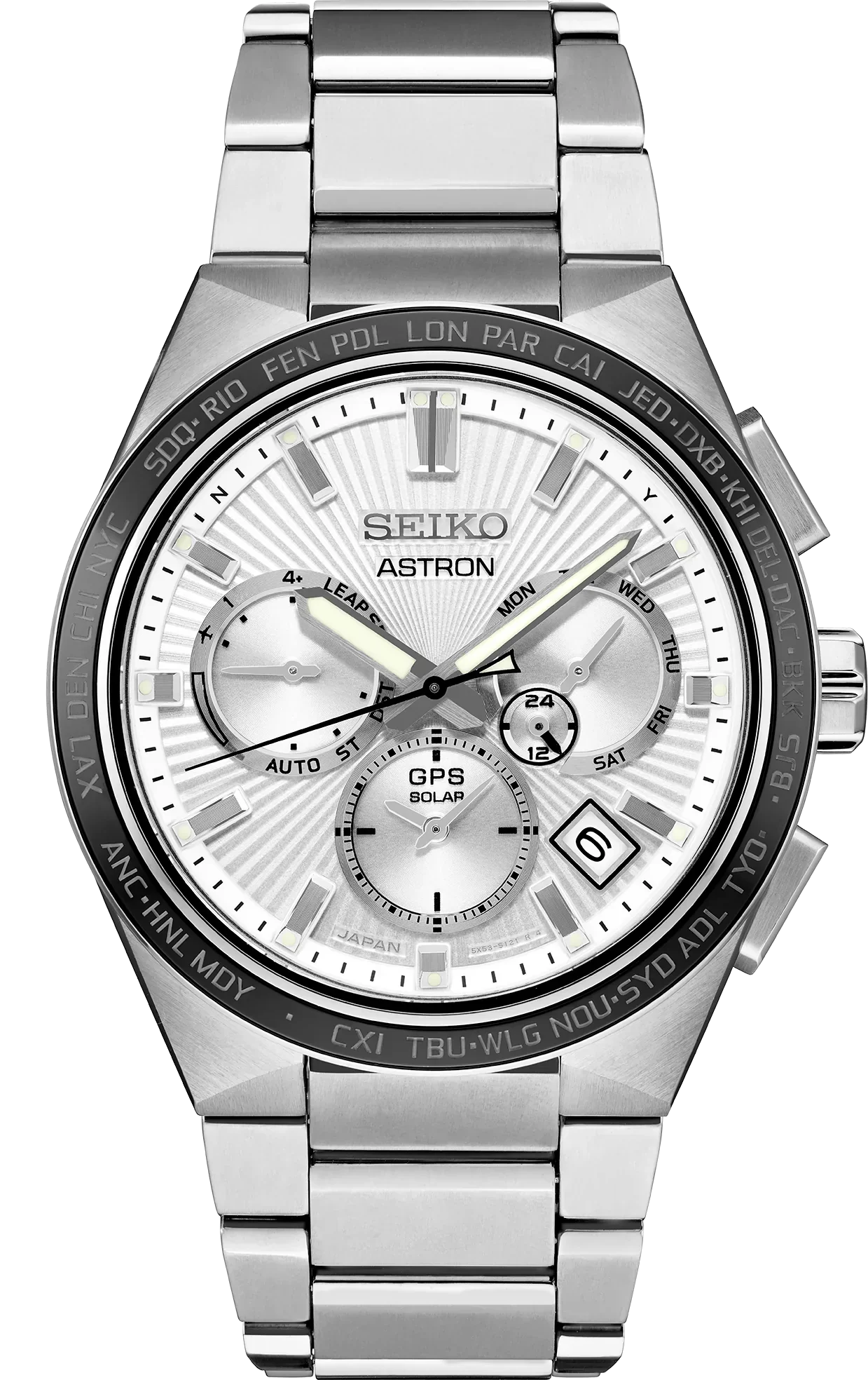 Seiko Astron Gps Solar 5-X Titanium Dual Time SSH117