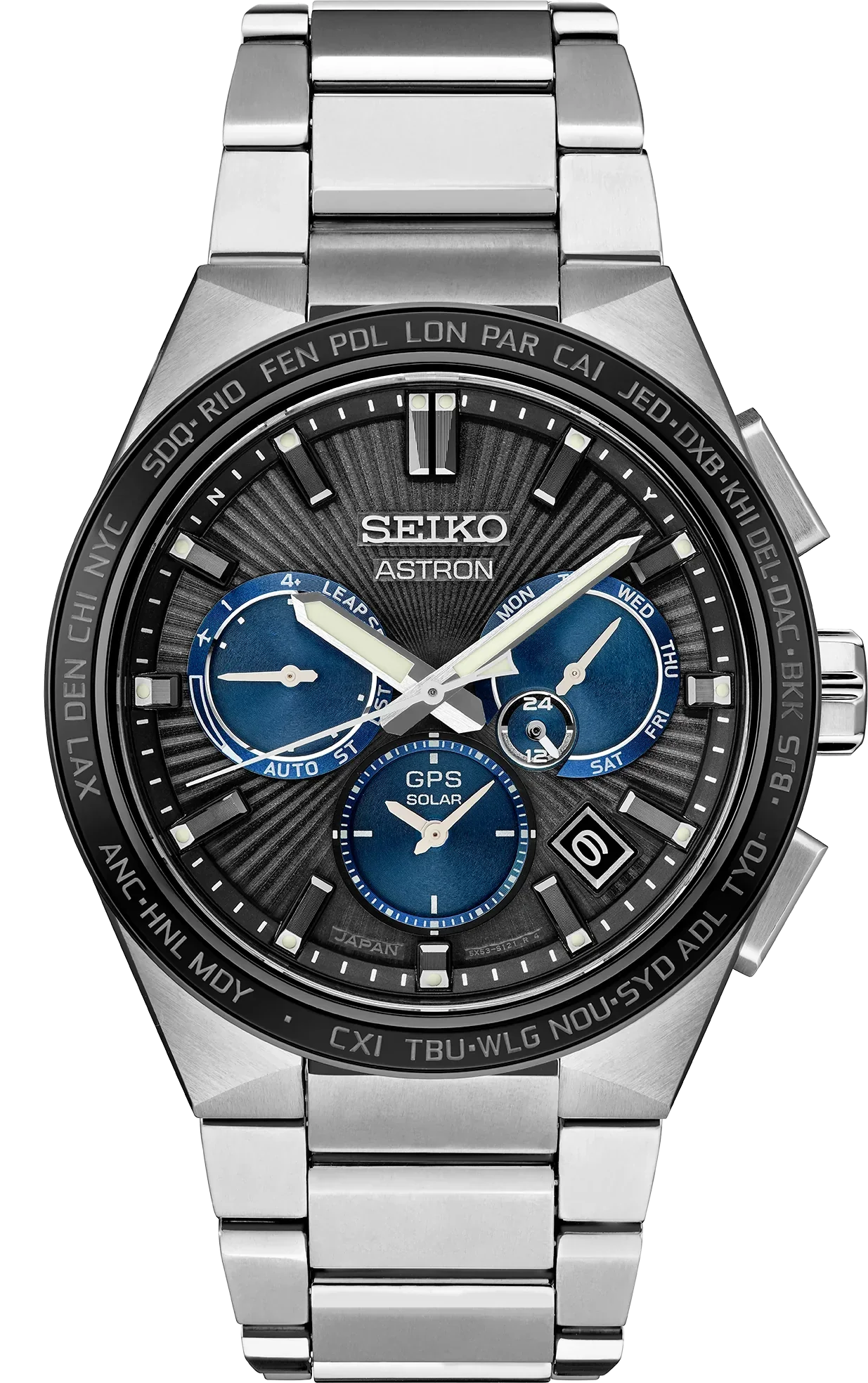 Seiko Astron Gps Solar 5-X Titanium Dual Time SSH119