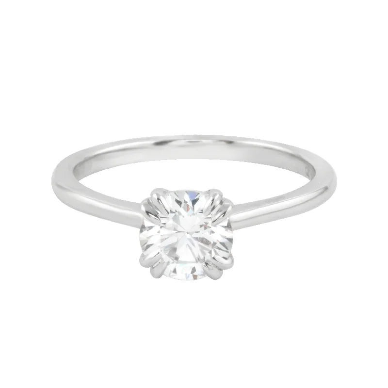 Solitaire Cushion Cut Diamond Solitaire Ring