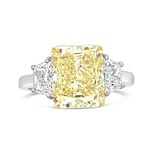 Yellow & White Diamond Ring