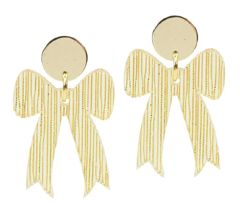 Bow Earring - Gold