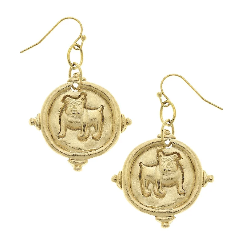 Bulldog Earrings