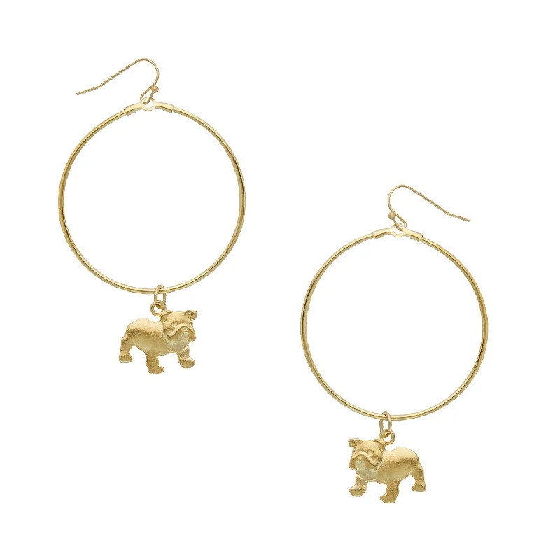 Bulldog Loop Earrings