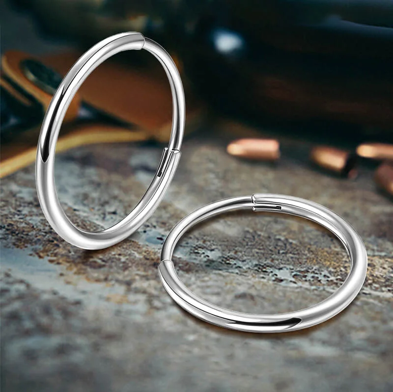 Cartilage Sleeper G23 Titanium Hoop Earrings