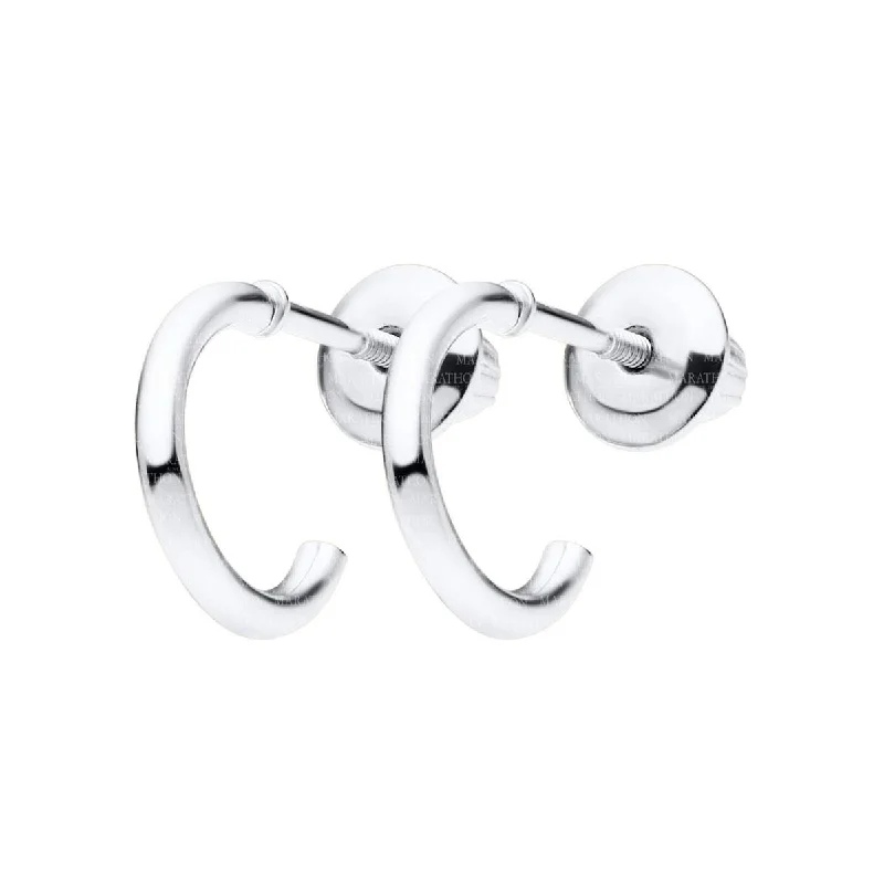 Childrens Hoop Earrings in Sterling Silver