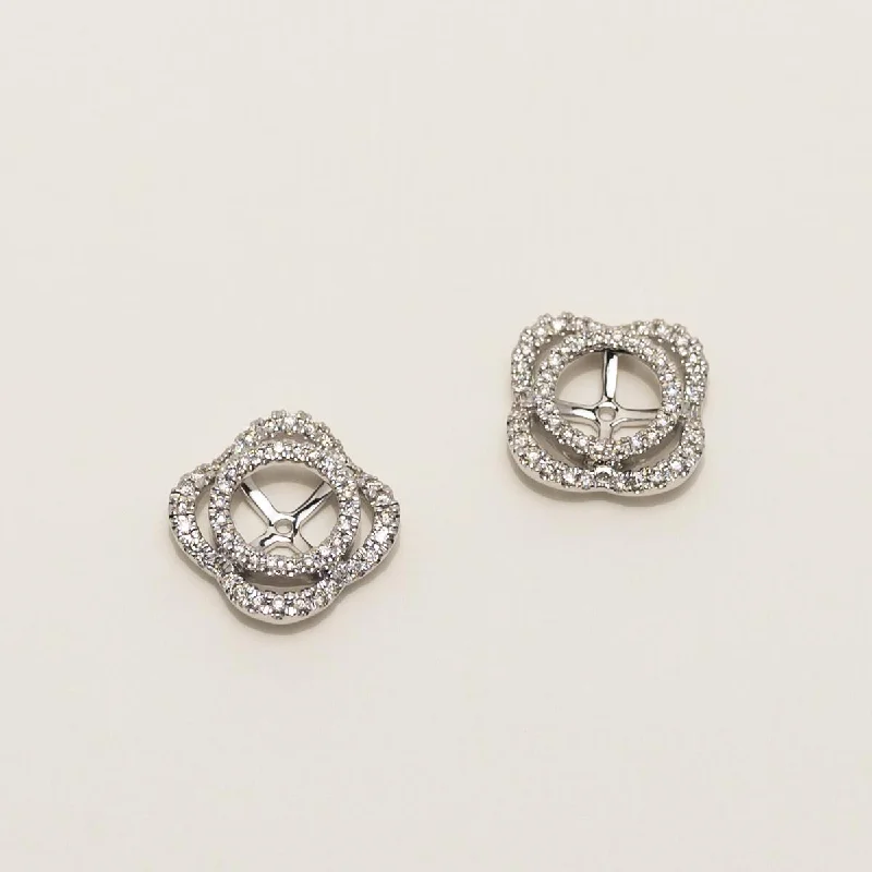 Diamond Earring Jackets in 14kt White Gold (3/8ct tw)