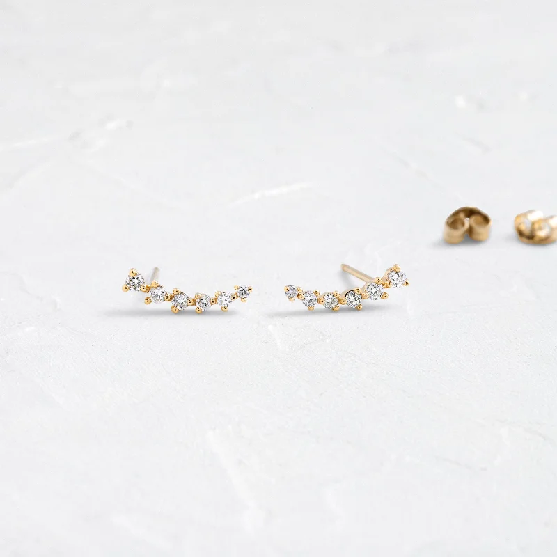 Diamond Swell Studs - In Stock