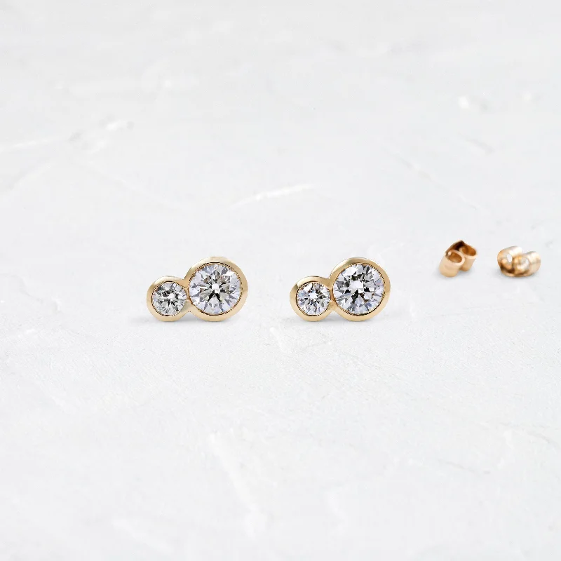 Duet Round Studs - In Stock