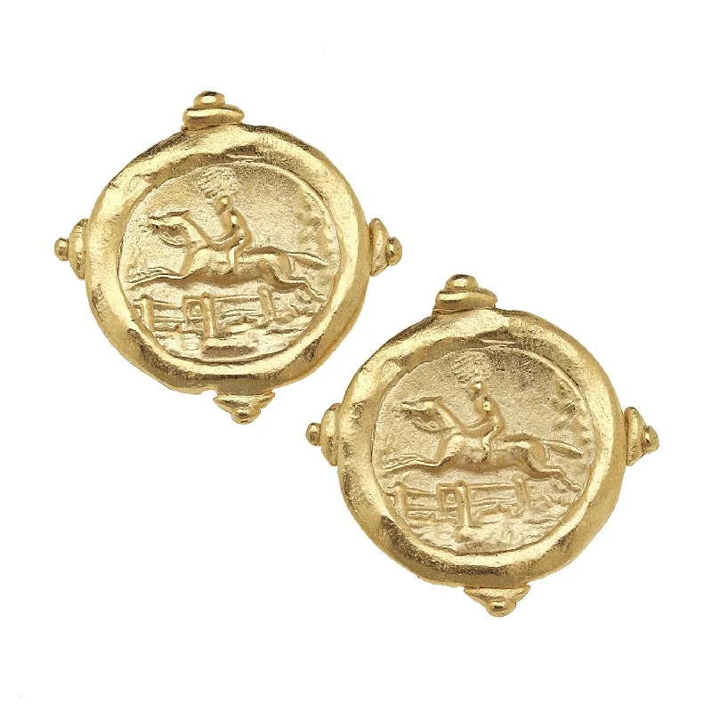 Equestrian Intaglio Studs