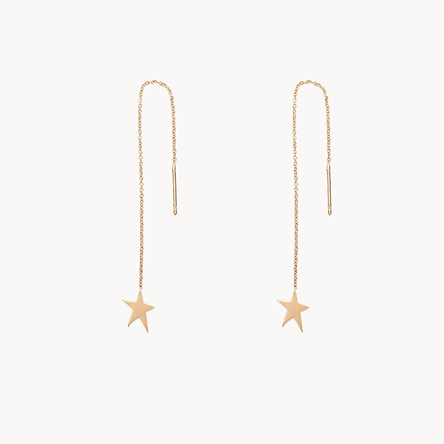 Guidance star threader - 14k yellow gold