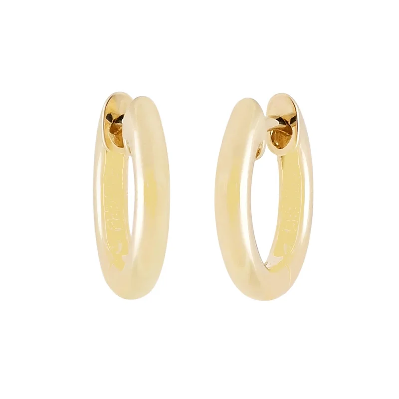 Hinged Hoop Earrings in 14kt Yellow Gold