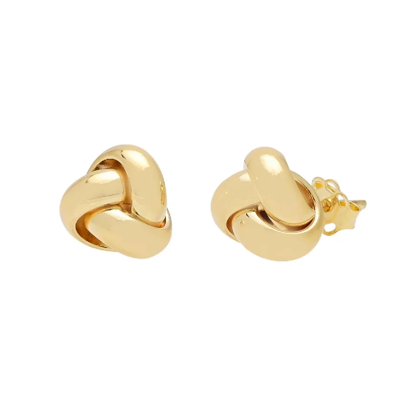 Love Knot Earrings in 14kt Yellow Gold