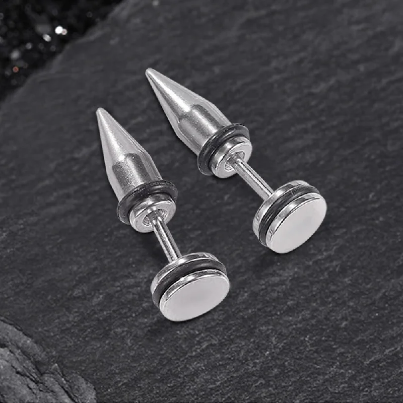 Minimalist Conical Stainless Steel Ear Studs