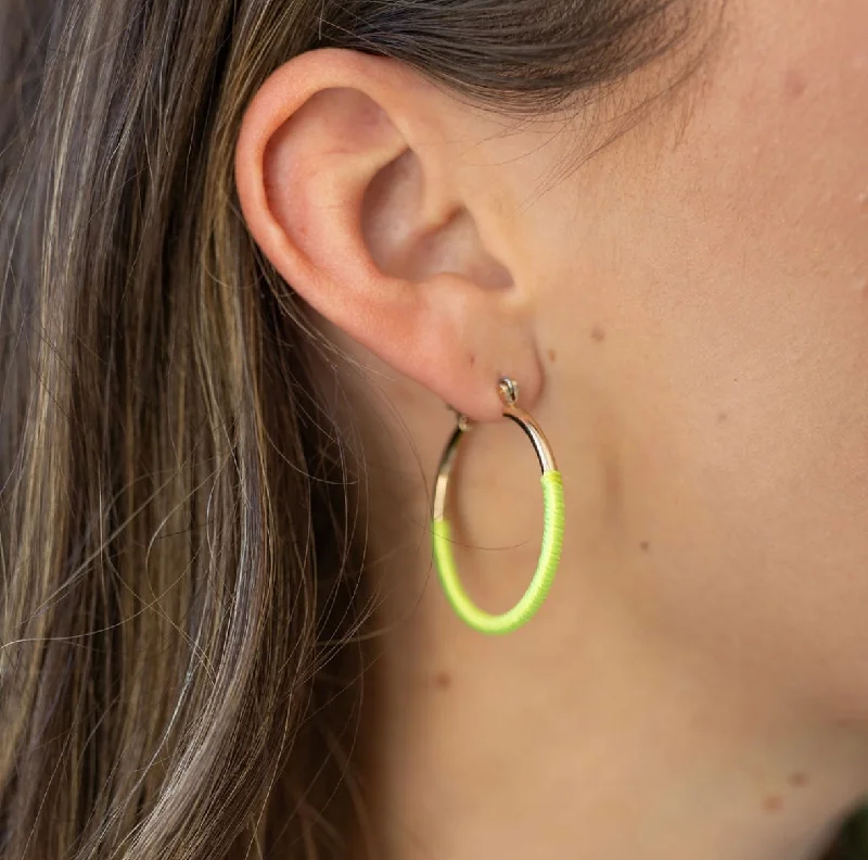 Neon Wrap Hoops