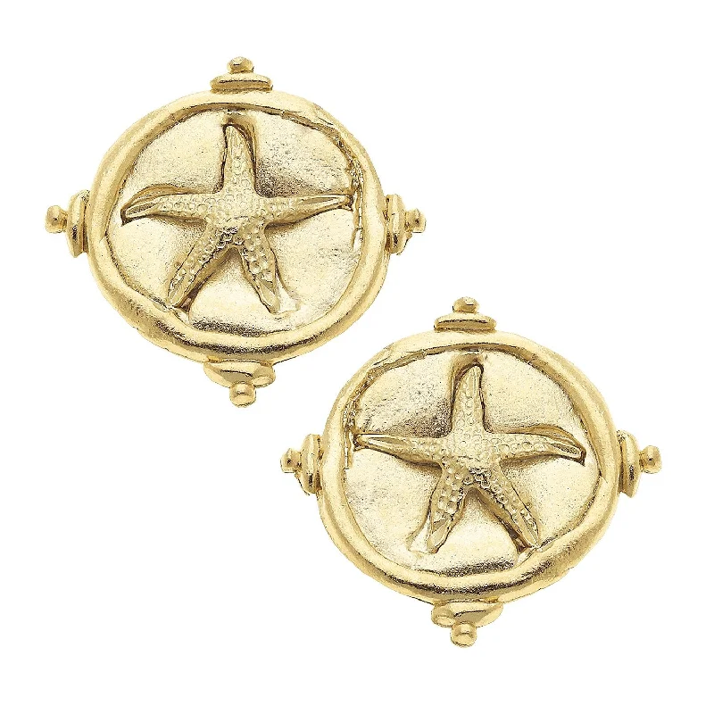 Starfish Intaglio Studs