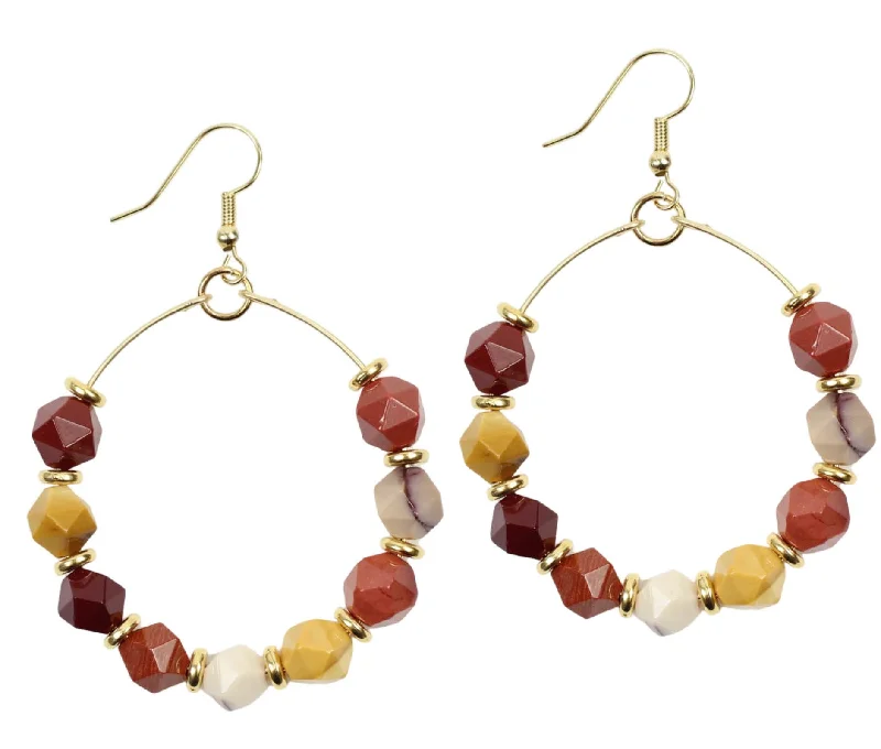 The Chloe Earring - Mookaite