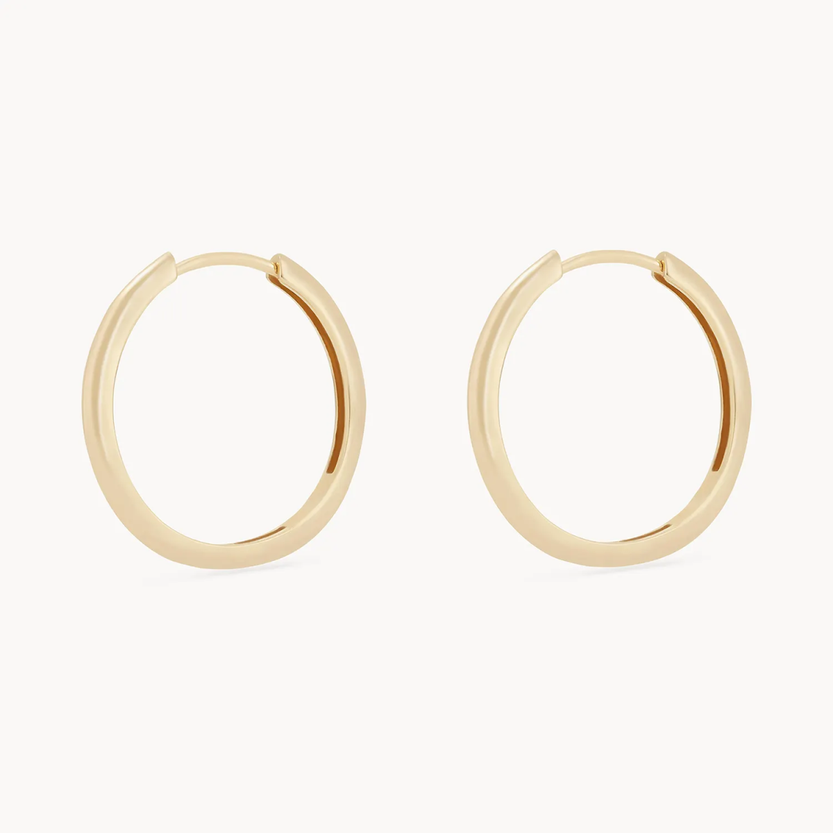 dagger large hoop - 14k yellow gold hoop