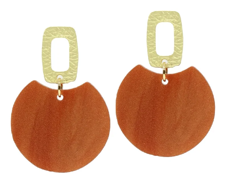 The Leighton Earring - Pumpkin Swirl