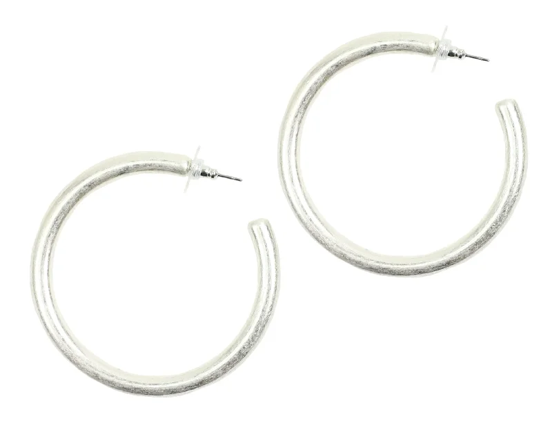 The Lila Hoop Earring - Silver