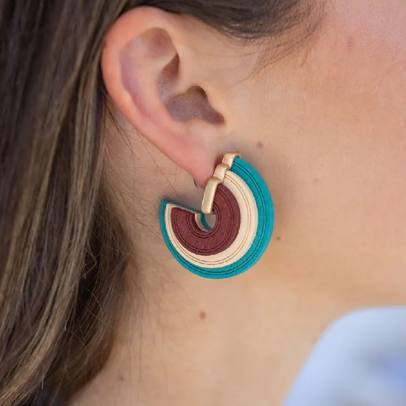 Top of the Mountain Wood Earrings