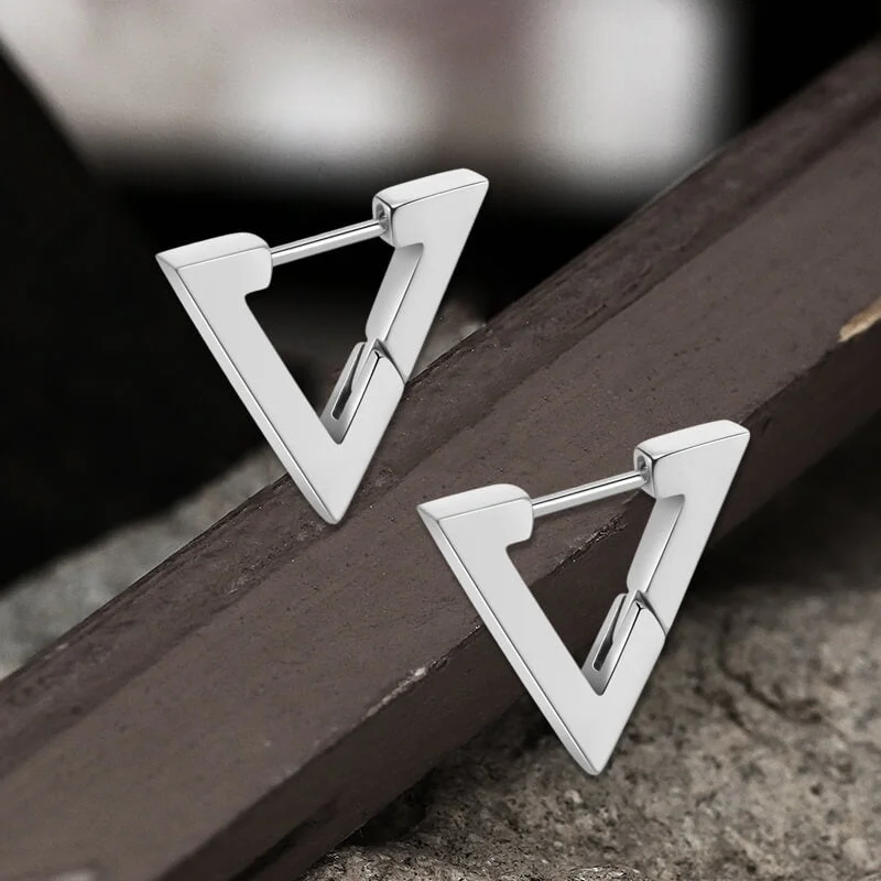 Triangle Stainless Steel Geometric Earrings