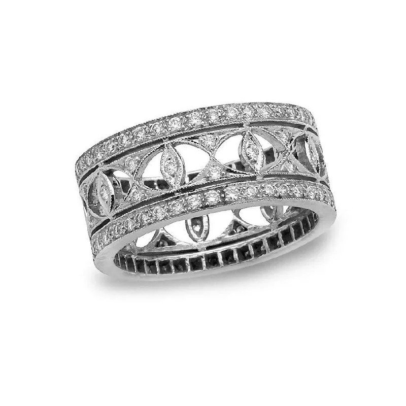 18KT WHITE GOLD DIAMOND RING