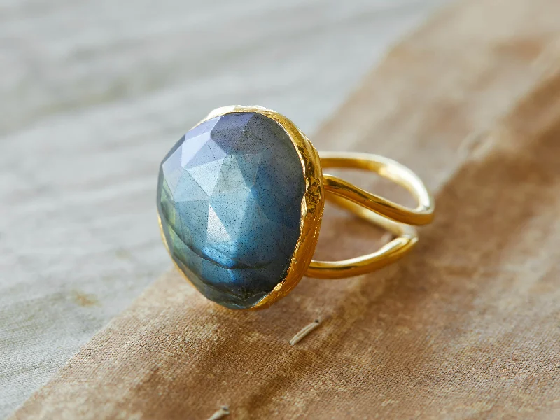 After Midnight Labradorite Ring