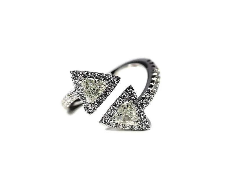 DOUBLE TRILLION DIAMOND WRAP RING