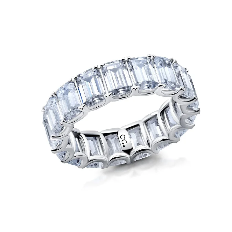 Emerald Cut Eternity Band Ring