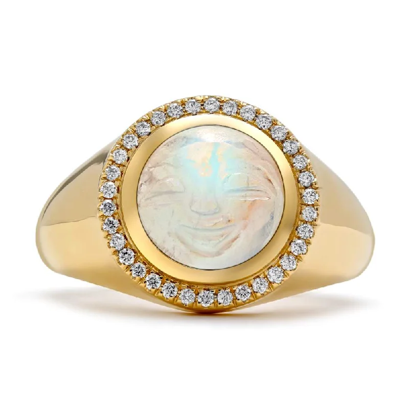 Mark Henry Moon Face Ring