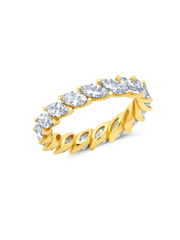 Marquis Eternity Ring in Gold