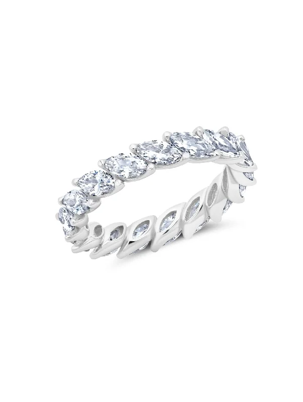 Marquise Eternity Ring in Platinum