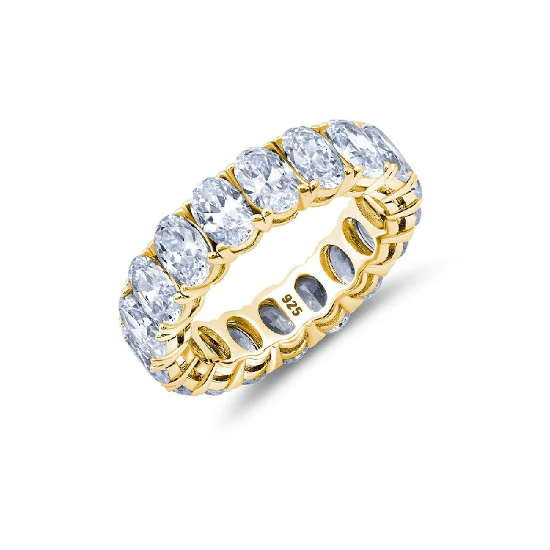 Oval Cut Eternity Band Ring