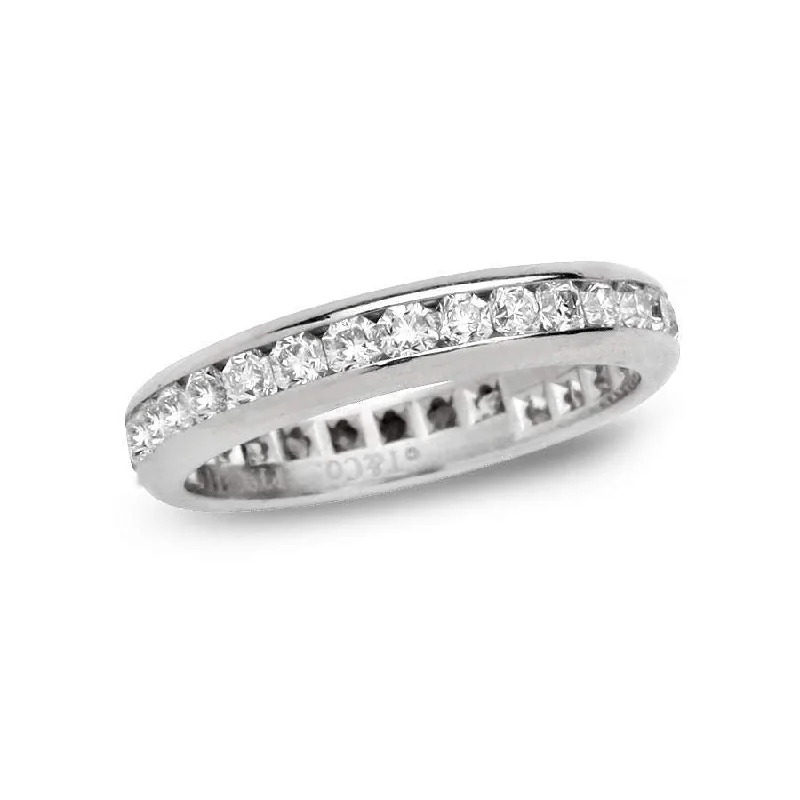 PLATINUM TIFFANY & CO "LUCIDA" DIAMOND BAND