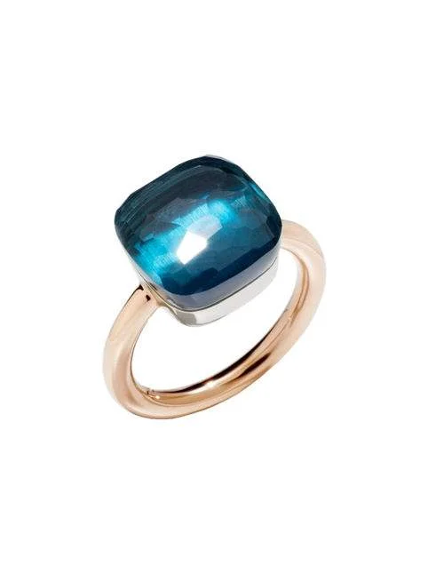 Pomellato Nudo Maxi Blue Topaz Ring