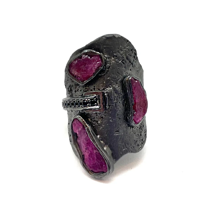 Raw Ruby Ring