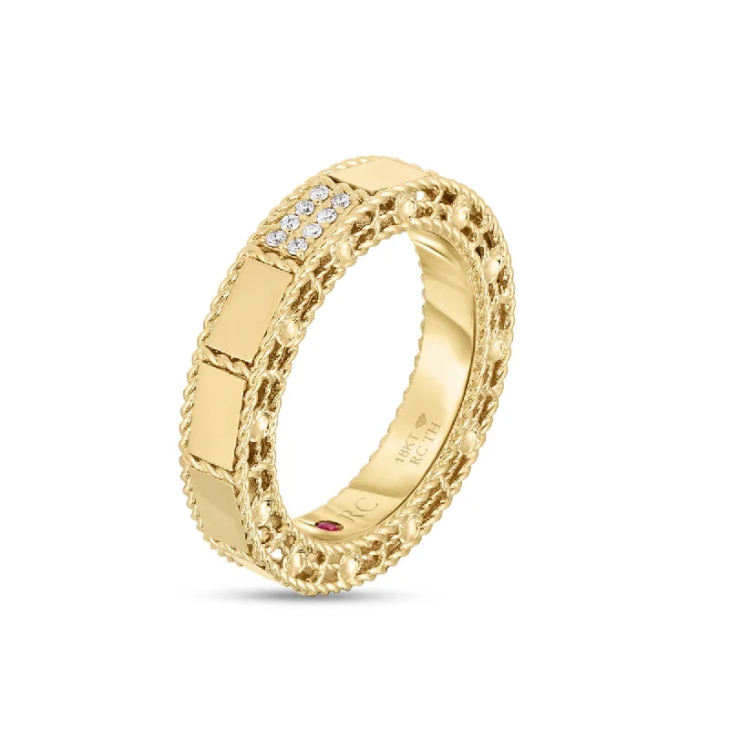 Roberto Coin Mosaic Diamond Accent Ring