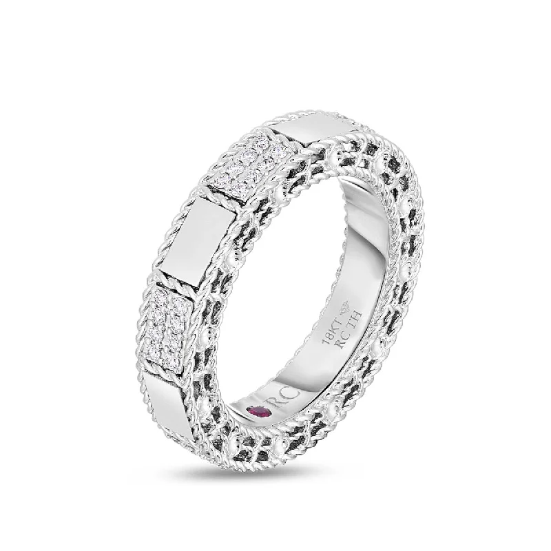 Roberto Coin Mosaic Alternating Diamond Ring