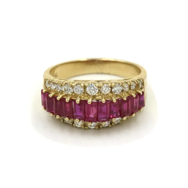 Ruby And Diamond Ring