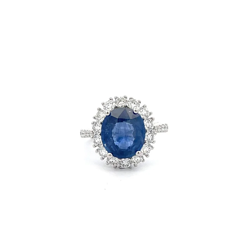 Sapphire And Diamond Ring